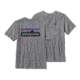 Patagonia P-6 Logo Tee Shirt - Mens-Gravel Heather-X-Large