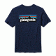 Patagonia P-6 Logo Tee Shirt - Men's-Classic Navy-Medium
