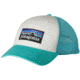 Patagonia P6 LoPro Trucker Hat - Men's-White/Howling Turquoise