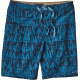 Patagonia Printed Wavefarer 19 Inch Board Short - Men's-Tribal Geo/Big Sur Blue-19 in-29 Waist