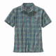 Patagonia Puckerware Short Sleeve Shirt - Men's -Boomkin/Grecian Blue-Small