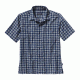 Puckerware Short Sleeve Shirt - Mens -Palaka/Channel Blue-Medium
