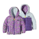Patagonia Reversible Honey Puff Hoody - Baby-Winter Weave/Light Acai-3T
