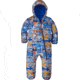 Patagonia Reversible Puff-Ball Bunting - Baby-Tributary Totem/Drifter Grey-0M