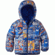 Patagonia Reversible Puff-Ball Jacket - Baby-Tributary Totem/Drifter Grey-12M