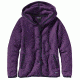 Patagonia Shearling Fleece Hooded Cardigan - Women's -Panther Purple-Medium