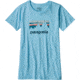 Patagonia Shop Sticker Cotton/Poly Responsibili-Tee - Women's-Cuban Blue-X-Small