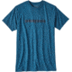 Patagonia Text Logo Cotton/Poly T-Shirt - Men's-Big Sur Blue-X-Large