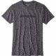 Patagonia Text Logo Cotton/Poly T-Shirt - Men's-Black/Black-X-Large