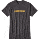 Patagonia Text Logo Cotton/Poly T-Shirt - Men's-Black-X-Large