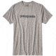 Patagonia Text Logo Cotton/Poly T-Shirt - Men's-Drifter Grey-Large