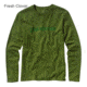Patagonia Text Logo Long Sleeve - Retro Khaki-Large