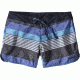 Patagonia Wavefarer Board Short 5 in - Women's -Fitz Stripe Texture/Viking Blue-2