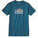 Patagonia Woven Fitz Roy Cotton/Poly T-Shirt - Men's-Deep Sea Blue-X-Large
