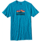 Patagonia Woven Fitz Roy Cotton/Poly T-Shirt - Men's-Grecian Blue-X-Large