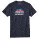 Patagonia Woven Fitz Roy Cotton/Poly T-Shirt - Men's-Navy Blue-XX-Large