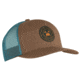 Pearl Izumi Trail Trucker Hat, Saddle/Gulf Teal Trail, Multi, One Size, 7862328033451