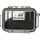 Pelican 1010 Micro Water/Crushproof Dry Box, 5.43x4.06x2.12in - Clear Black w/Carabiner