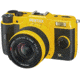 Pentax Q7 Compact Mirrorless Camera with 5-15mm and 15-45mm Lenses, Yellow 11565