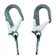 Petzl ABSORBICA-Y 80 MGO double lanyard w/energy absorber, Captive Carabiner, MGO, ANSI, 80cm, 80cm, L64YUM 80