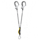Petzl ABSORBICA-Y 80 MGO double lanyard w/energy absorber, Captive Carabiner, MGO, ANSI, 80cm, 80cm, L64YUM 80