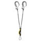 Petzl ABSORBICA-Y 80 MGO double lanyard w/energy absorber, Captive Carabiner, MGO, ANSI, 80cm, 80cm, L64YUM 80