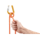 Petzl Attache Locking Pear-Shaped Carabiner With Round Stock Basket, Yellow, M038AA00