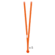 Petzl Aventex-Y Lanyard, Orange, 5 Pack, L038AA01