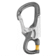 Petzl Eashook Open Connector, Gray/Yellow, M043AA00
