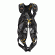 Petzl Full Body Harness, w/ANSI &amp; CSA certifications, Yellow/Black, 28-36in waist C73JFA 1U