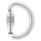 Petzl Omni Carabiner, Gray, Screw-Lock, M37 SL