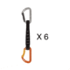 Petzl Spirit Express Quickdraws 6-Pack