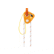Petzl Pur Line 6mm Cord, White/Orange, 65 m, R010AA00