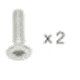 Petzl Screws for Pin Astro and Canyon, Pack of 2, Grey, C083CA00