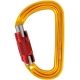Petzl Sm'D Carabiner, Yellow, Twist-Lock, M39A RL