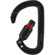 Petzl SmD H-Frame Carabiner, Screw Lock, Black, M39A SLN