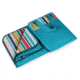 Picnic Time Vista Outdoor Blanket-Aqua blue with fun stripes