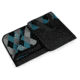 Picnic Time Vista Outdoor Blanket-Black with blue argyle