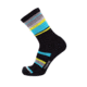 Point 6 Active Band Light Crew Women's Sock, Black/Robins Egg Blue, Medium 2722-258-06