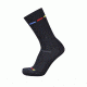 Point 6 Bruce's Nordic No Cushion Crew  Men's Socks, Black, Large 1440-204-07
