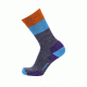Point 6 Hiking Blast Block Stripe Light Crew Men's Socks, Gray, Small 2561-200-05