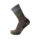 Point 6 Hiking Blast Block Stripe Light Crew Men's Socks, Chestnut, Large 2561-203-07