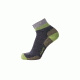 Point 6 Hiking Block Stripe Light Mini Crew Men's Socks, Gray, Medium 2560-200-06