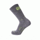 Point 6 Leave No Trace Hiking Light Crew Men's Socks, Gray, Large 2008-200-07