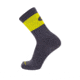 Point 6 Pop Top Ultra Light Crew  Men's Socks, Gray/Citrus, Medium 1270-267-06