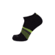 Point 6 Running Wall Street Extra Light Mini Crew Men's Socks, Black/Super Lime, Small 1179-276-05