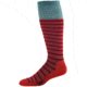 Point 6 Ski/Stripe Medium Over-The-Calf Sock - Women's-Red/Ocean-Small