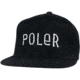 Poler Furry Font Snapback Hat, Black, One Size, 214ACU7008-Black-O/S
