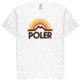 Poler Mountain Rainbow T-Shirt, 2XL, White, 213APM2011-White-XXL