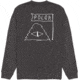 Poler Scribble Crew, Small, Charcoal Heather, 223APM2503-Charcoal Heather-S